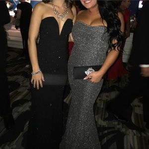 Silver Gown (WORN ONCE)